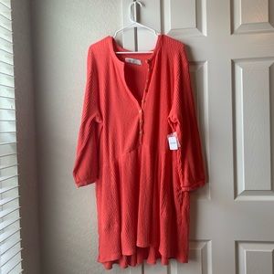 Free People Beach Dress - button up